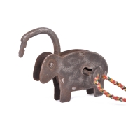 Iron Elephant Shape Padlock - Lalji Handicrafts