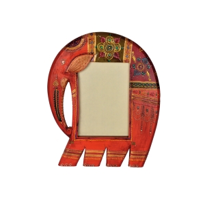 Wooden Elephant Shape Photo Frame - Lalji Handicrafts